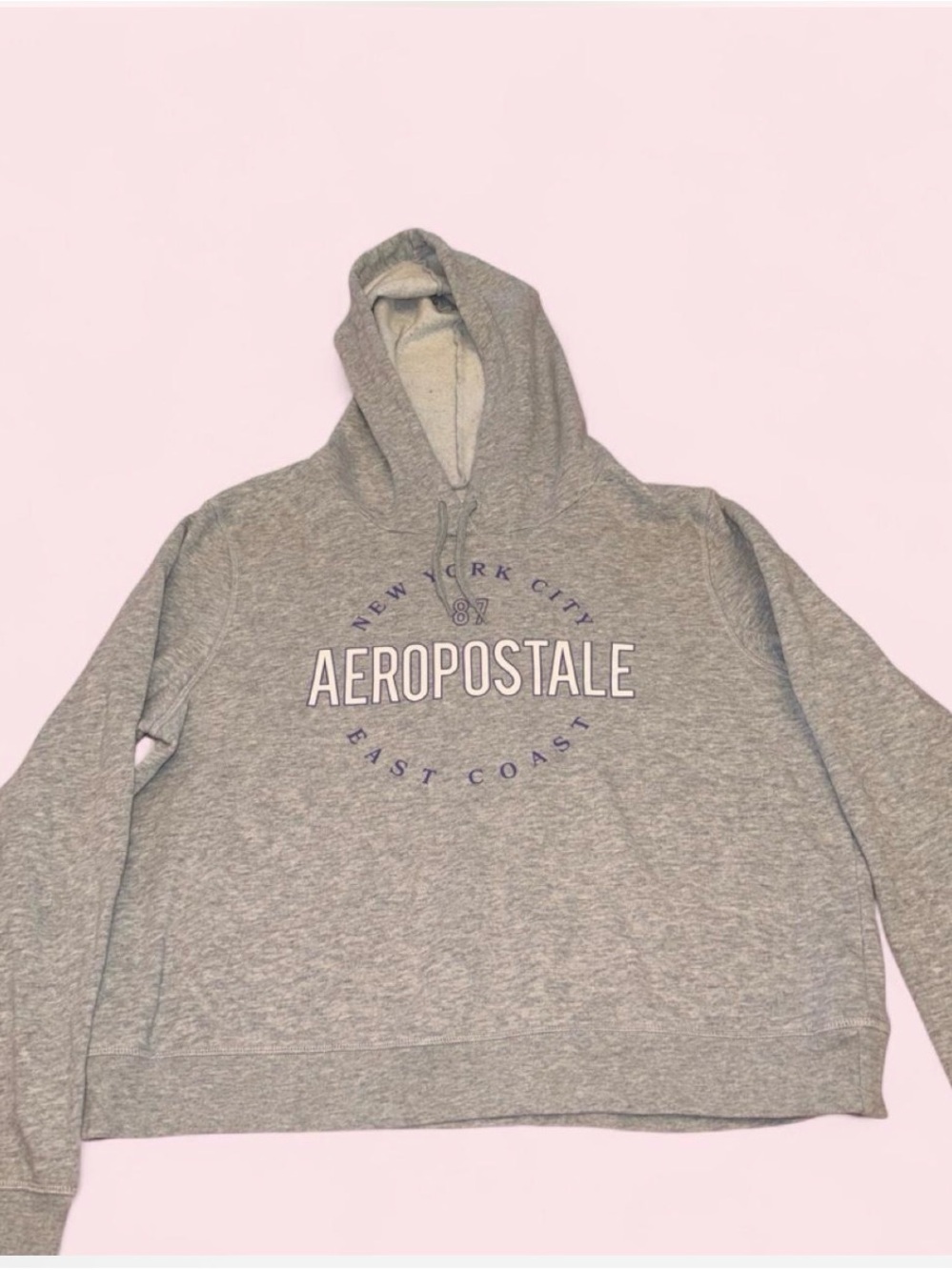 Aeropostale Gray Hooded Sweatshirt